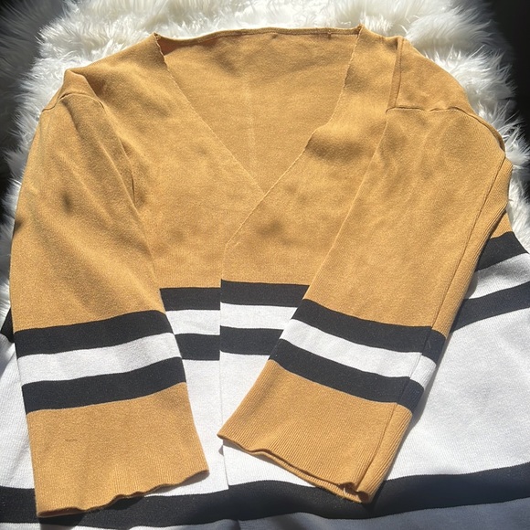 Knit mustard duster /cardigan/ jacket - Picture 7 of 12